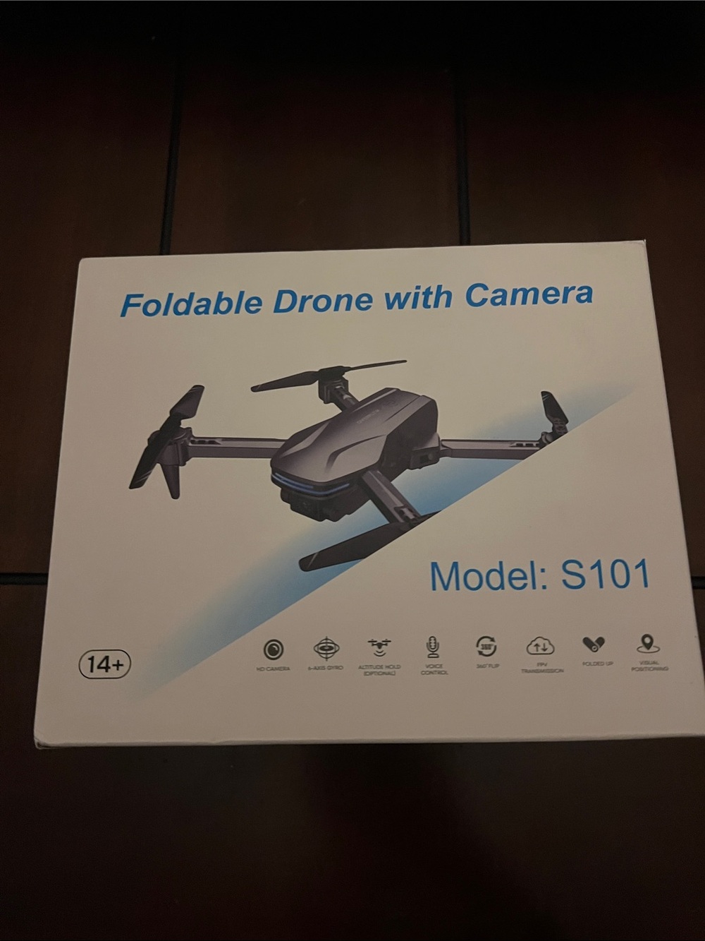 Foldable Drone with Camera Model S101 - Black unopened and unused